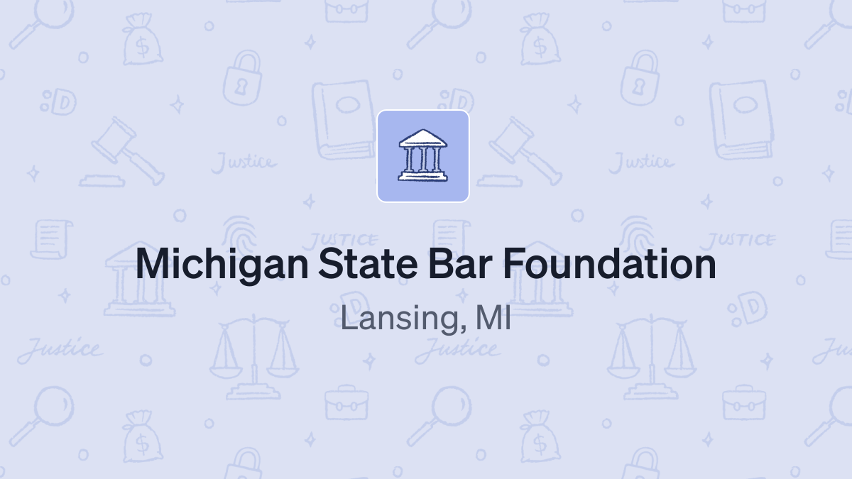 Donate to Michigan State Bar Foundation (381459016) using Daffy