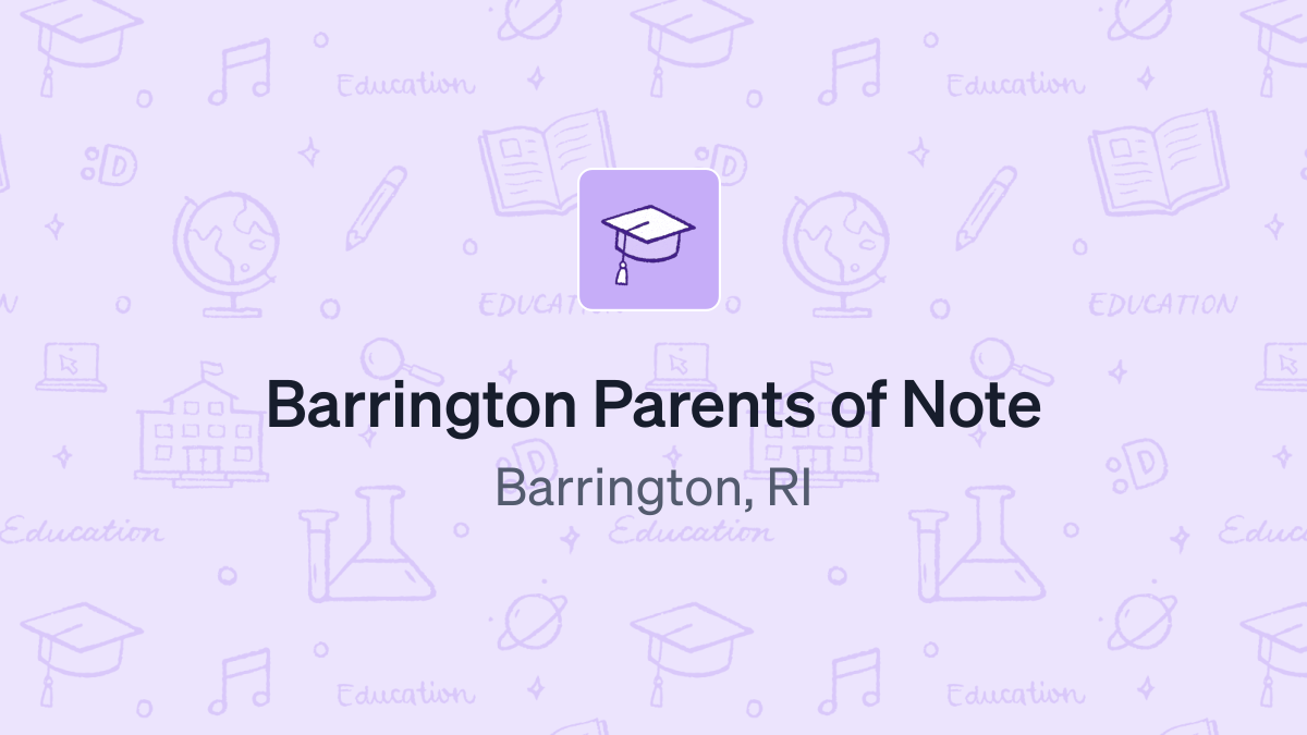 Donate to Barrington Parents of Note (844730727) using Daffy