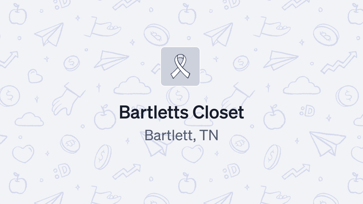 Donate to Bartletts Closet from Bartlett, TN (922366983) using Daffy